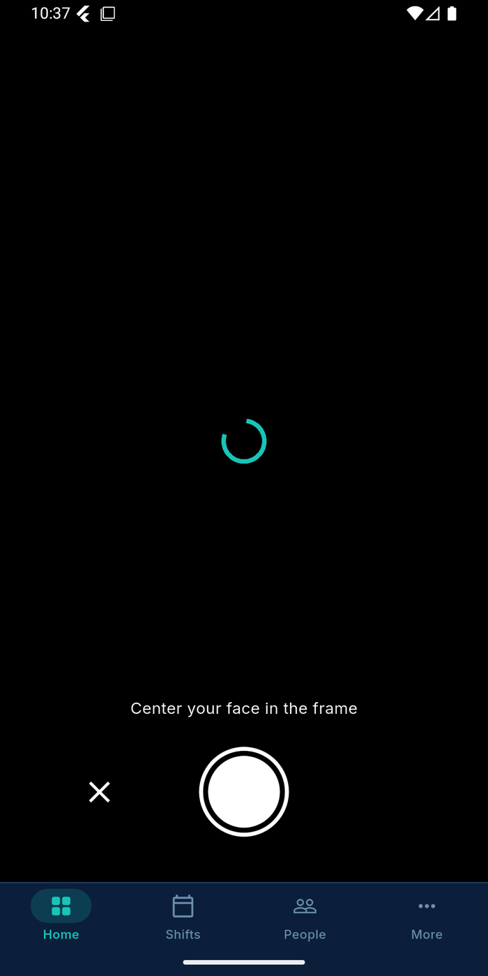 Selfie verification — Ausvanta worker app