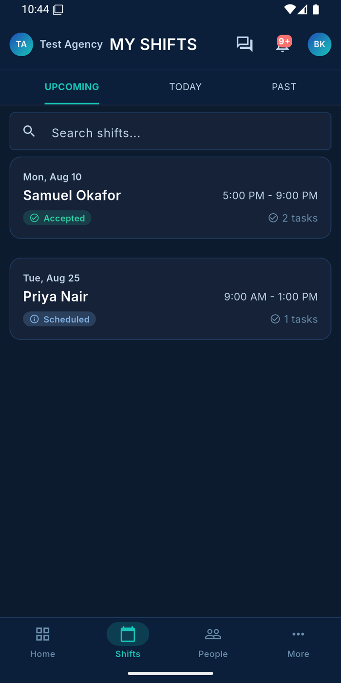 My Shifts — Ausvanta worker app