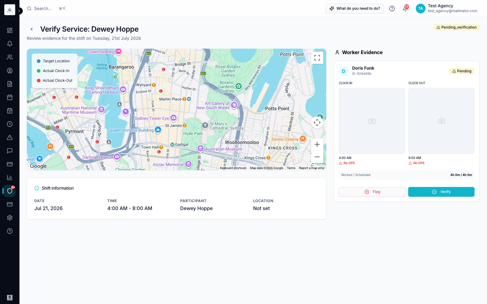 Time Tracking & GPS in Ausvanta